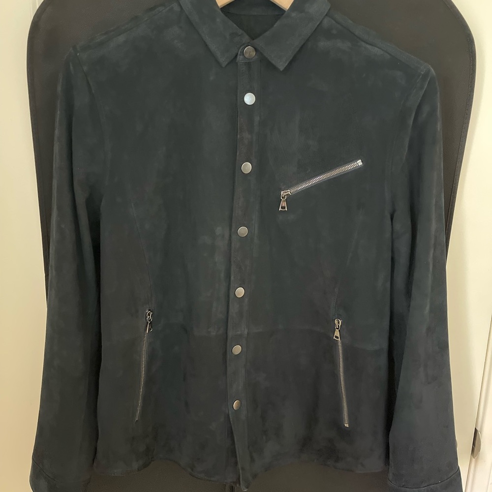 SUEDE SHIRT JACKET